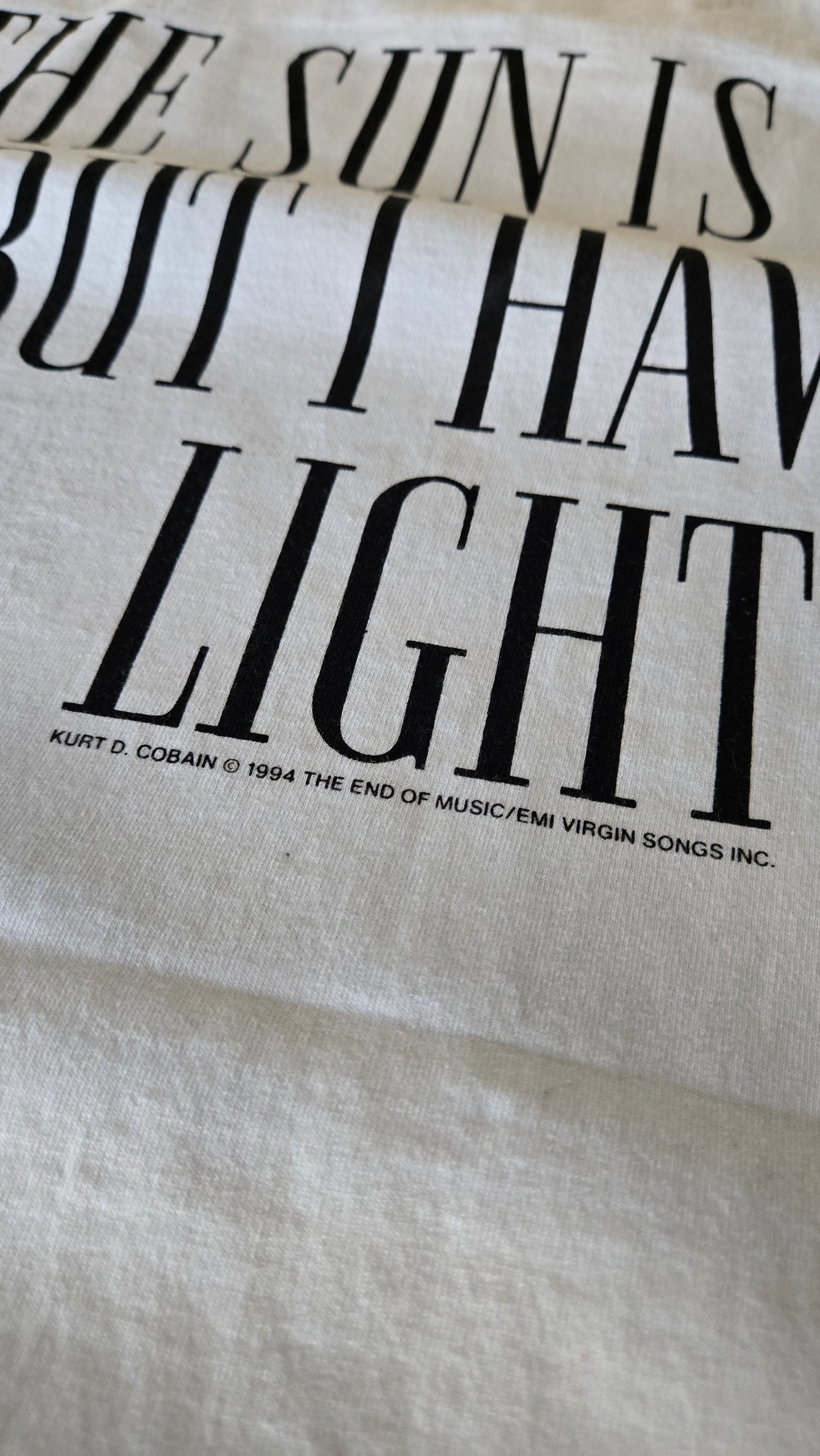 RARE - Vintage Kurt Cobain (NIRVANA) Memorial T-Shirt - XL - reprint
