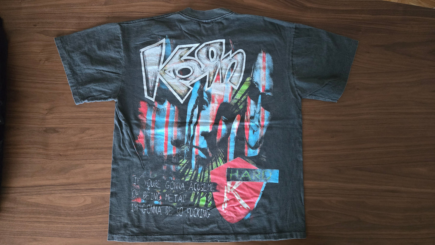 VTG KoRn. 1999 AGRESSIVELY PSYCHOTIC ISSUES t shirt AOP all over print XL