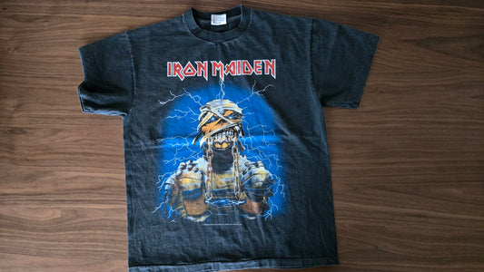 Vintage Iron Maiden "World Slavery Tour 1984-85" T-Shirt - Large - Reprint