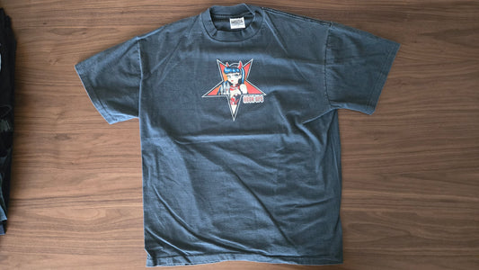 Vintage Hook Ups Tee! iconic "Devil Girl" graphics  XL - Reprint