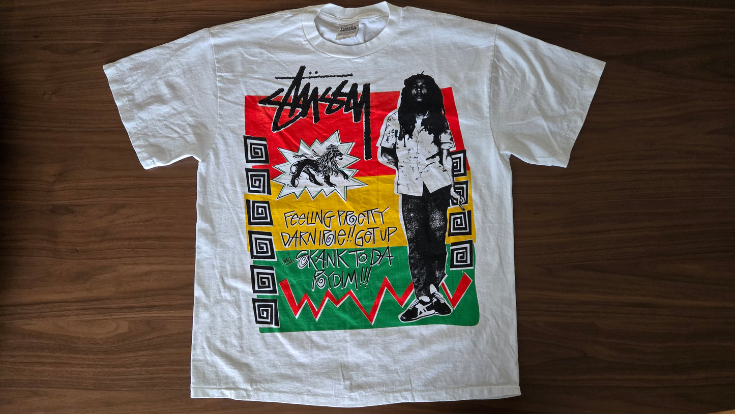 VTG Stüssy Rasta "Bob Marley"  T-Shirt  - 90s - XL Tulex