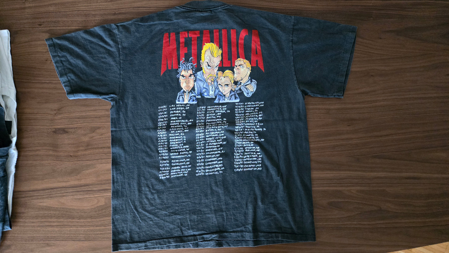 Vintage 1996/7 Metallica - XL - Metal Load Tour Graphic T-Shirt  - reprint