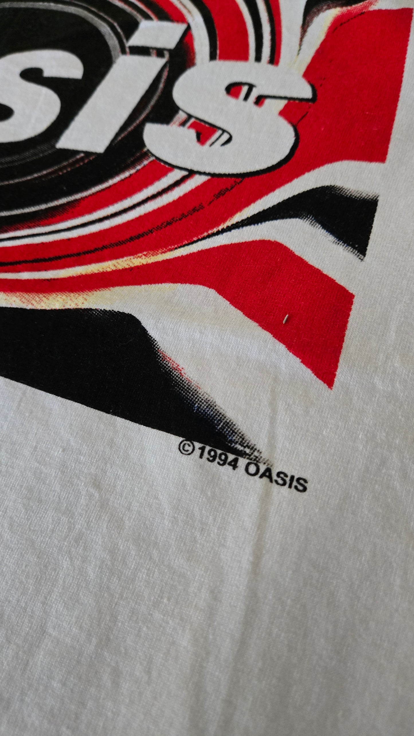 Oasis "On Tour" Tee w/ "Familiar to Millions" Graphic Era - modern tribute piece. Large