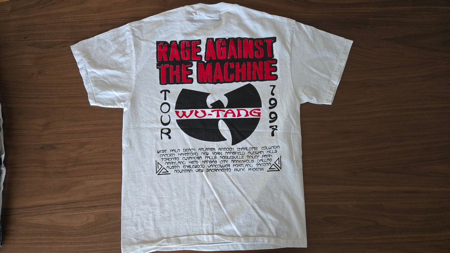 Vintage Rage Against the Machine & Wu-Tang Clan "Evil Empire" 1997 Tour T-Shirt - Size XL
