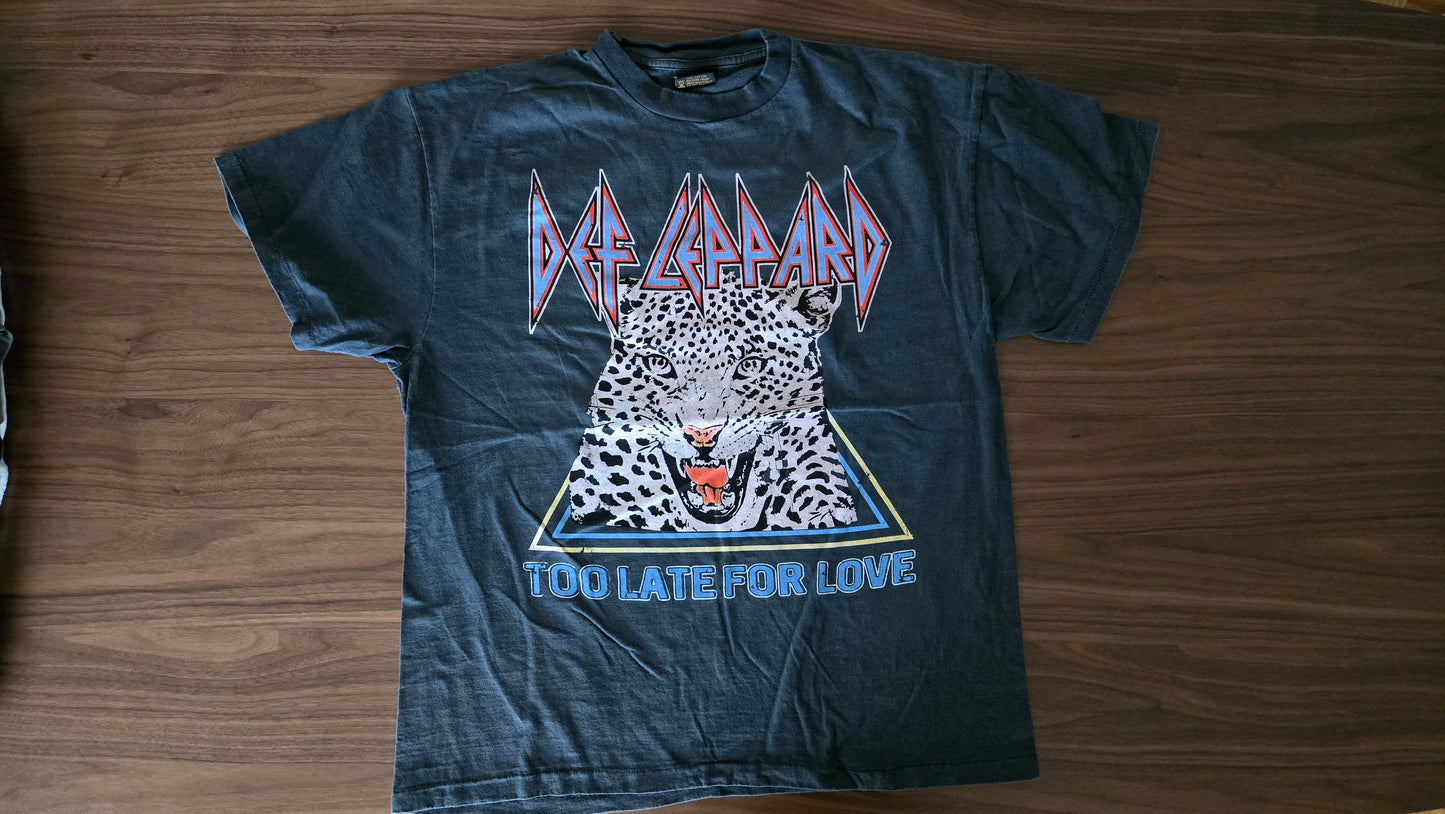 DEF LEPPARD PYROMANIA '83 NORTH AMERICAN TOUR - XL - reprint